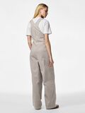 Product image thumbnail - PCALLO STRIPED DUNGAREES, Greige | 2