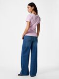 Product image thumbnail - PCMAY RIBBED T-SHIRT, Winsome Orchid | 2