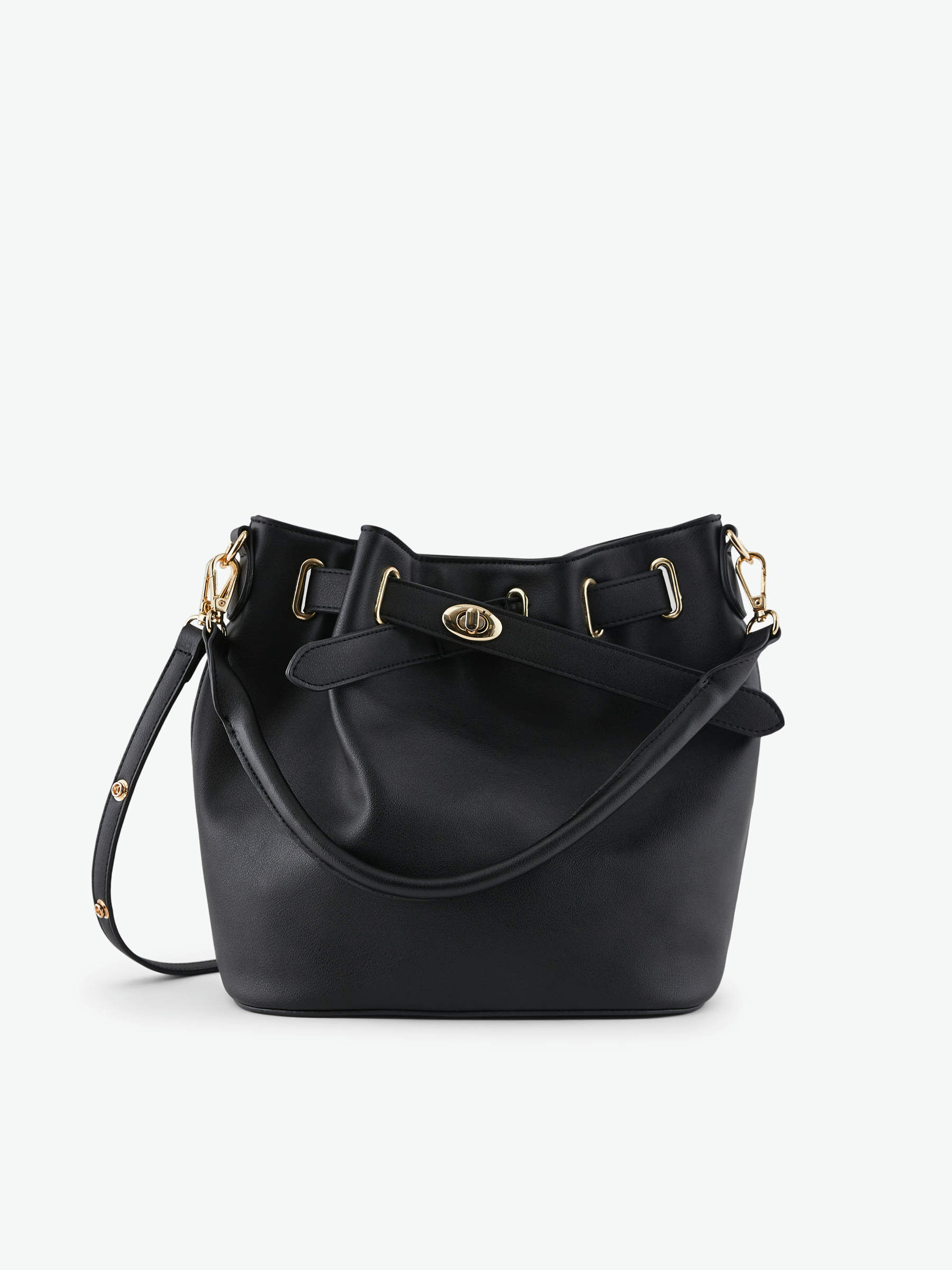 AFNEEMBARE SCHOUDERRIEM TAS Zwart PIECES Belgie