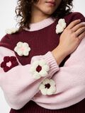 Product image thumbnail - PCJENNER KNITTED PULLOVER, Tawny Port | 4