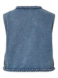 Product image thumbnail - PCBELL CROPPED DENIM VEST, Light Blue Denim | 7