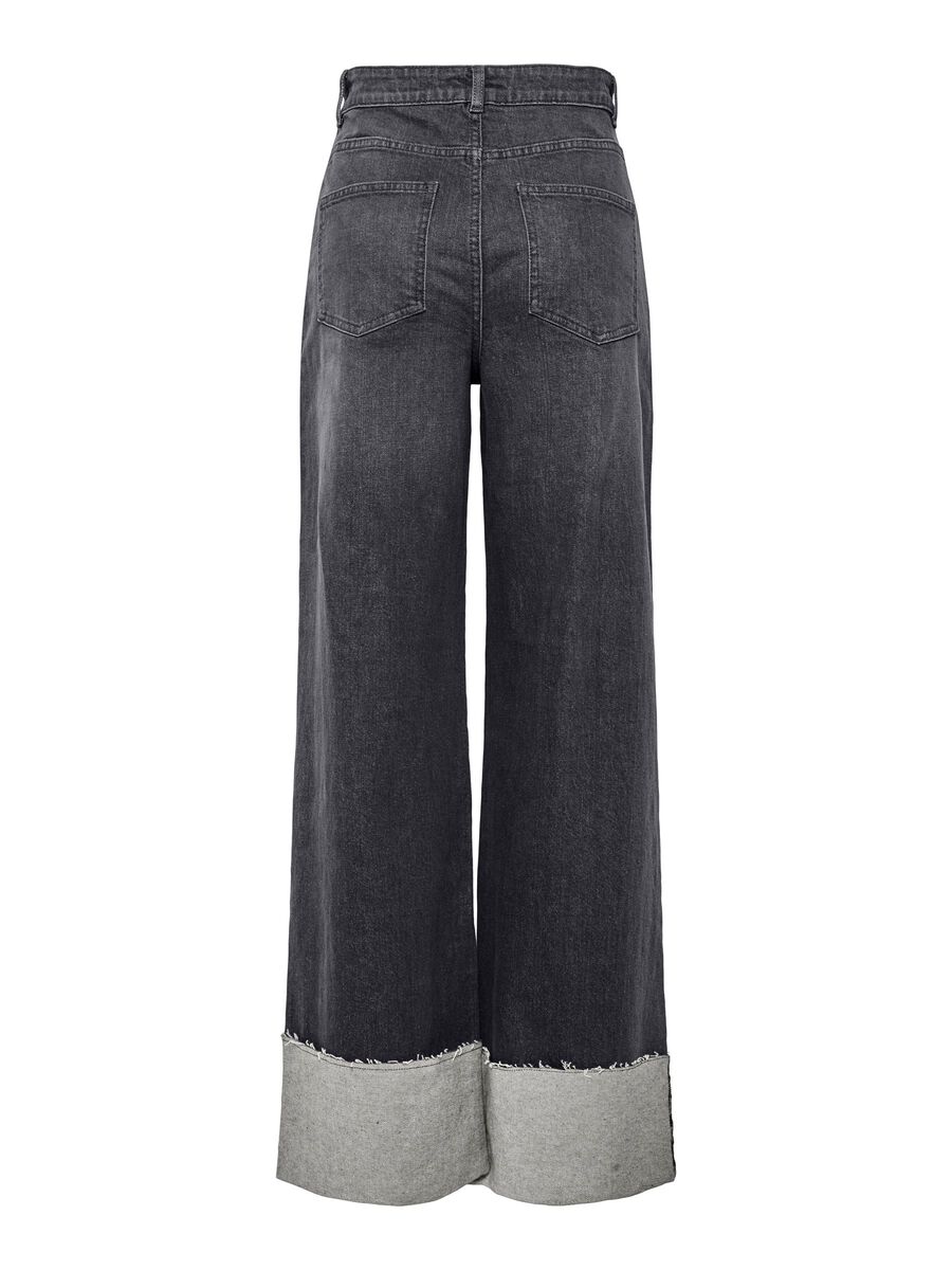 Carousel image - PCPIL HW STRAIGHT FIT JEANS, Grey Denim | 7