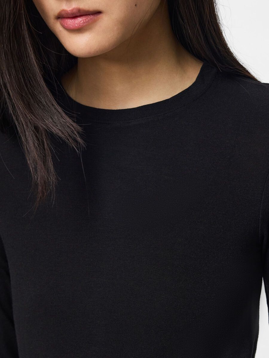 Carousel image - PCMARIA  LONG SLEEVED BLOUSE, Black | 4