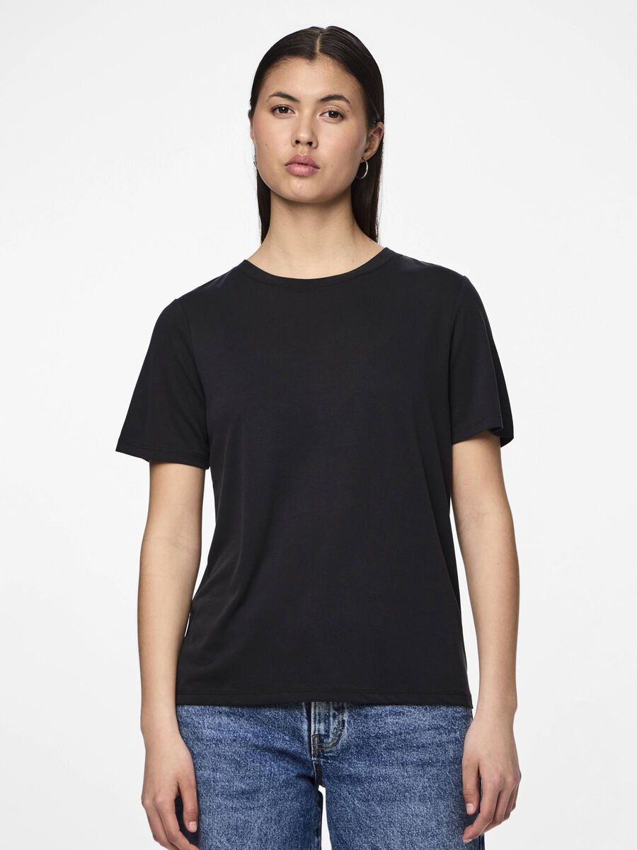 Pieces PCANORA T-SHIRT, Black, highres - 17148789_Black_003.jpg