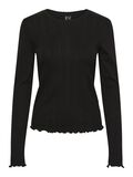 Pieces PCMARIE POINTELLE  LONG SLEEVED TOP, Black, highres - 17152052_Black_001.jpg