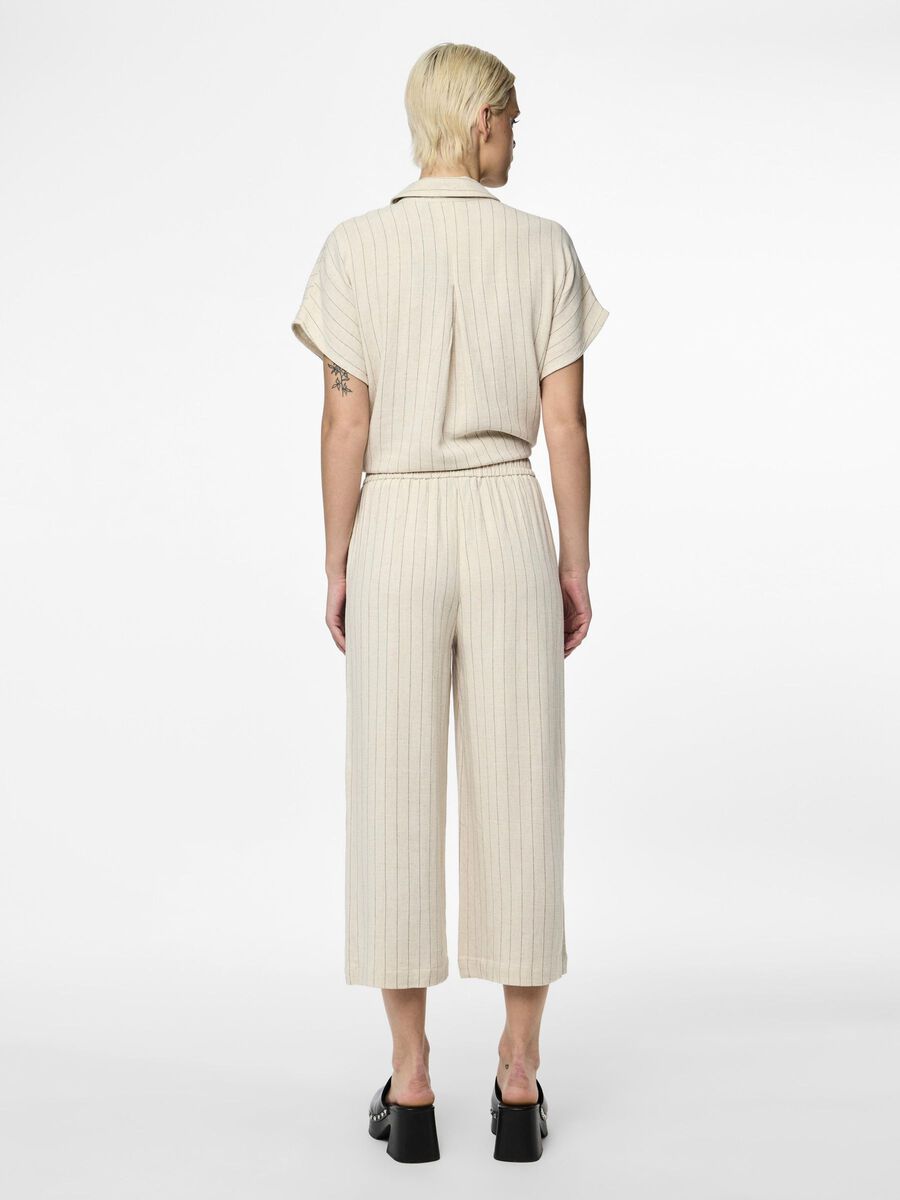 Pieces PCVINSTY LINEN-BLEND TROUSERS, Oatmeal, highres - 17124361_Oatmeal_1114092_004.jpg