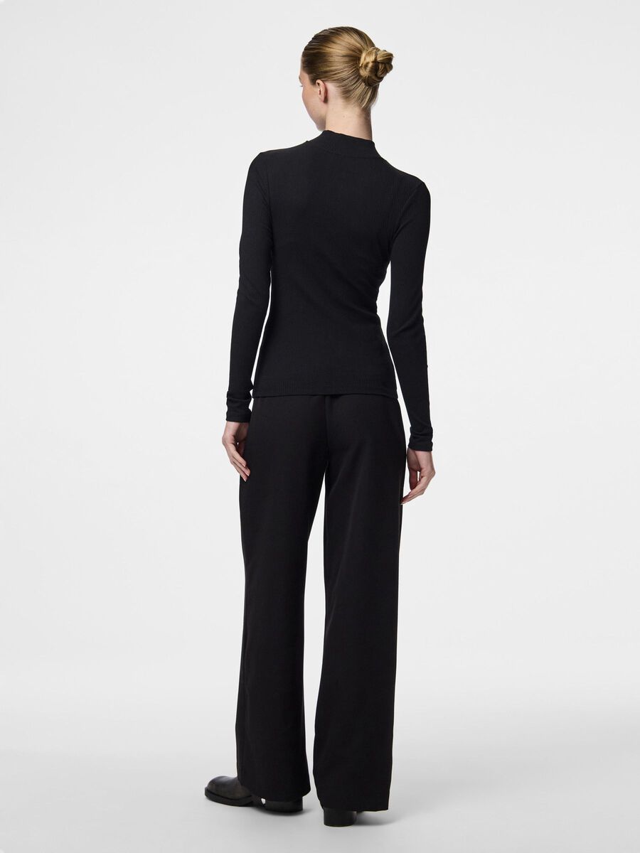Pieces PCKITTE LONG SLEEVED TOP, Black, highres - 17154273_Black_004.jpg