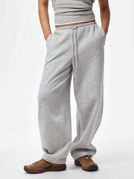 Pieces PCSALI CHILLI MW SWEATPANTS, Light Grey Melange, highres - 17170614_LightGreyMelange_003.jpg