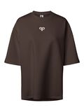 Product image thumbnail - PCMUNA OVERSIZE T-SHIRT, Hot Fudge | 1