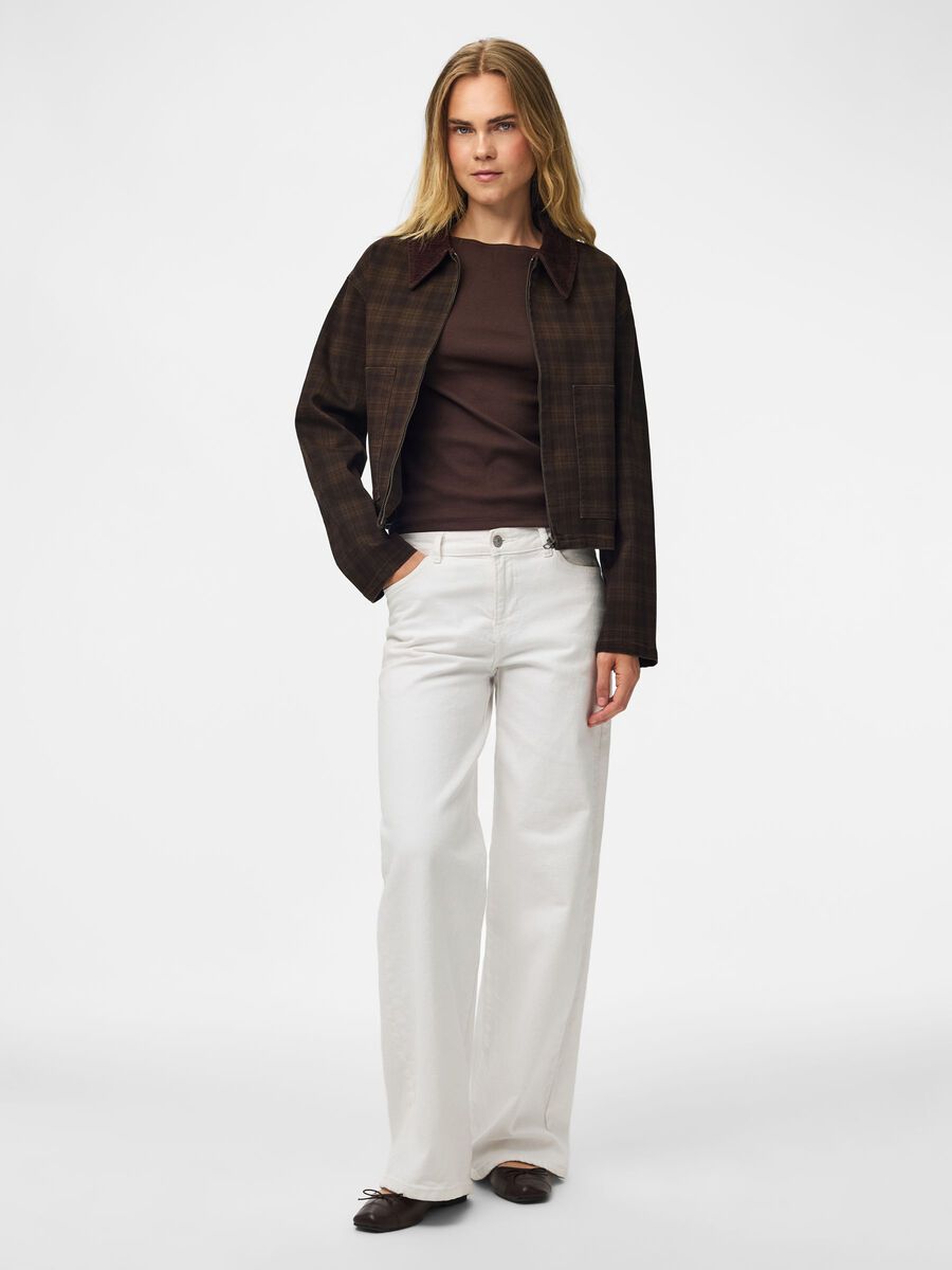 Product carousel image 1 PCVERA KURZE KARIERTE JACKE, Mulch