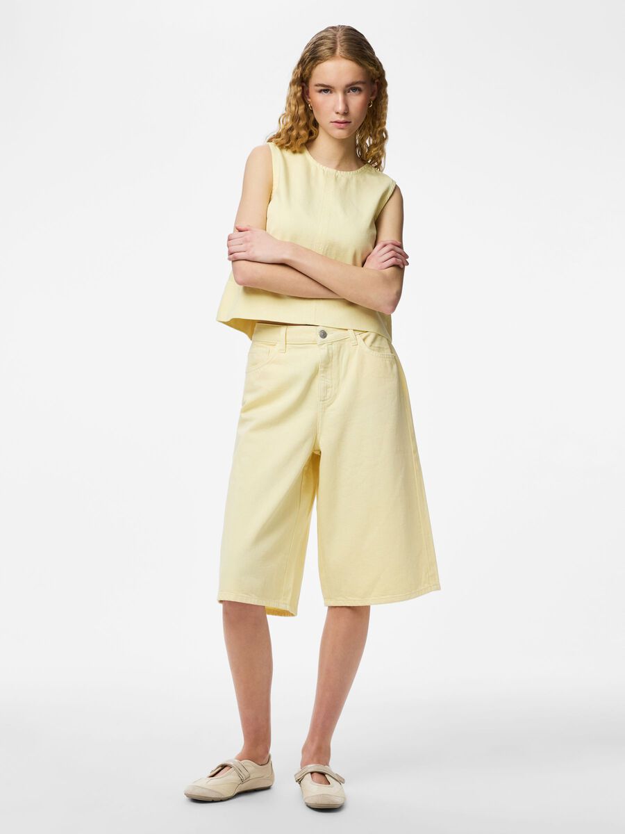 Carousel image - PCSKY MW  DENIM SHORTS, French Vanilla | 5