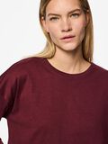 Pieces PCALMA LANGÆRMET T-SHIRT, Tawny Port, highres - 17155471_TawnyPort_006.jpg