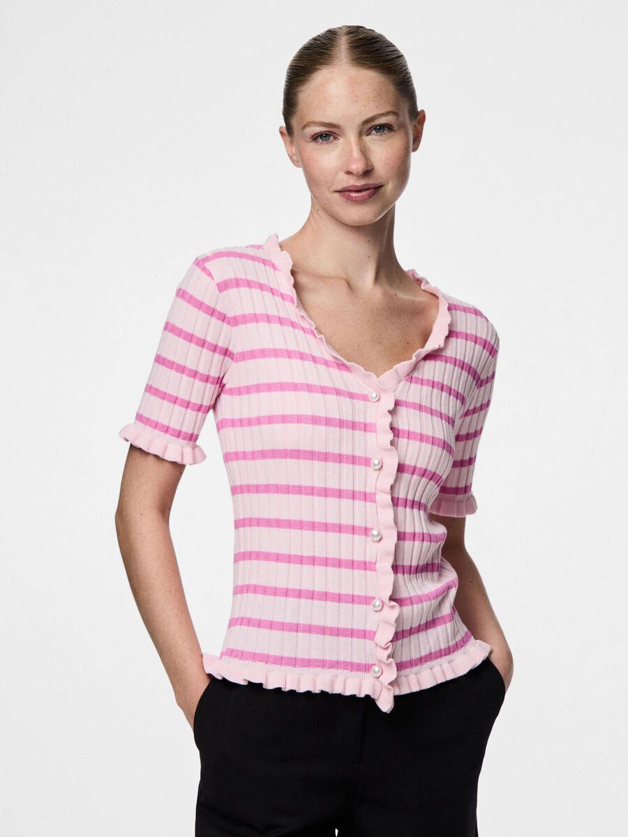 Pieces PCFAITH KNITTED CARDIGAN, Pink-A-Boo, highres - 17160895_PinkABoo_1218877_003.jpg