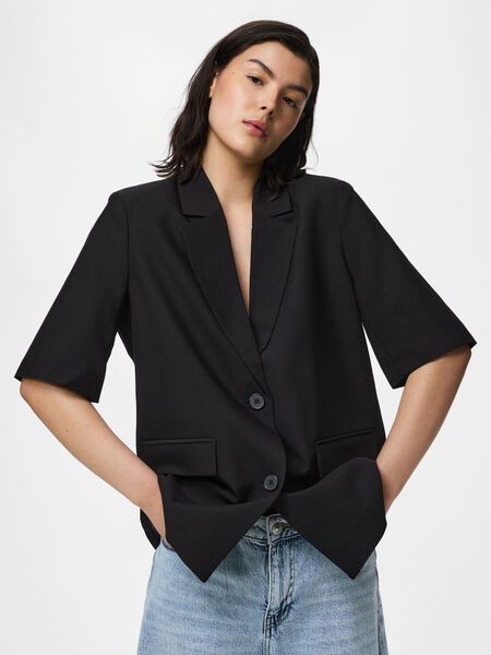 Pieces PCBOSELLA - 2/4 BLAZER, Black, highres - 17168452_Black_003.jpg