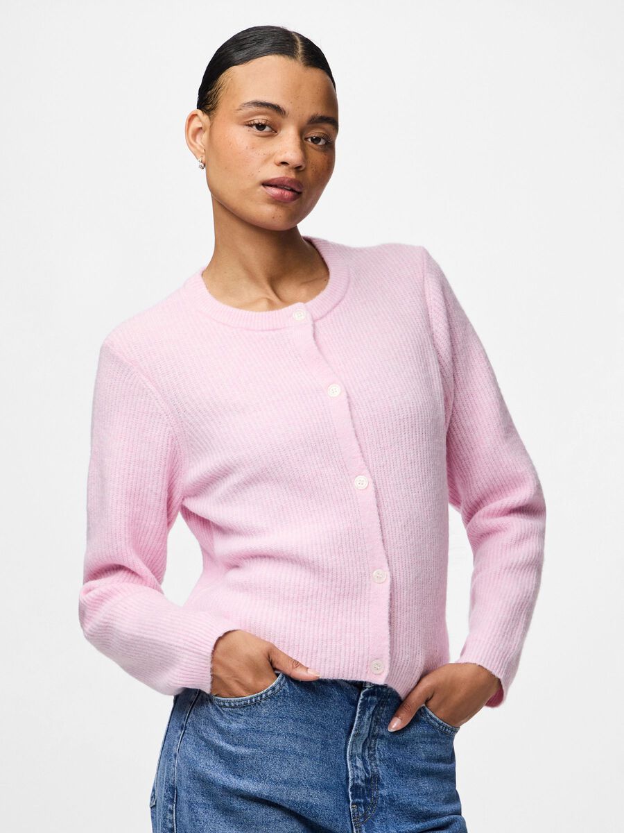 Product carousel image - PCSILLY KNITTED CARDIGAN, Roseate Spoonbill | 1