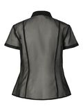 Product image thumbnail - PCNULLE 2/4 FITTED MESH SHIRT, Black | 8