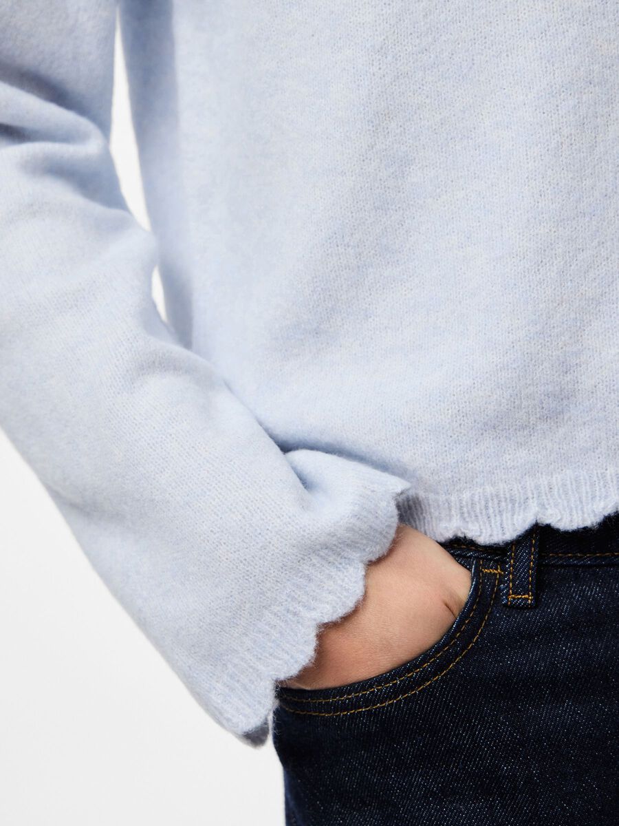 Carousel image - PCRATH KNITTED PULLOVER, Xenon Blue | 4