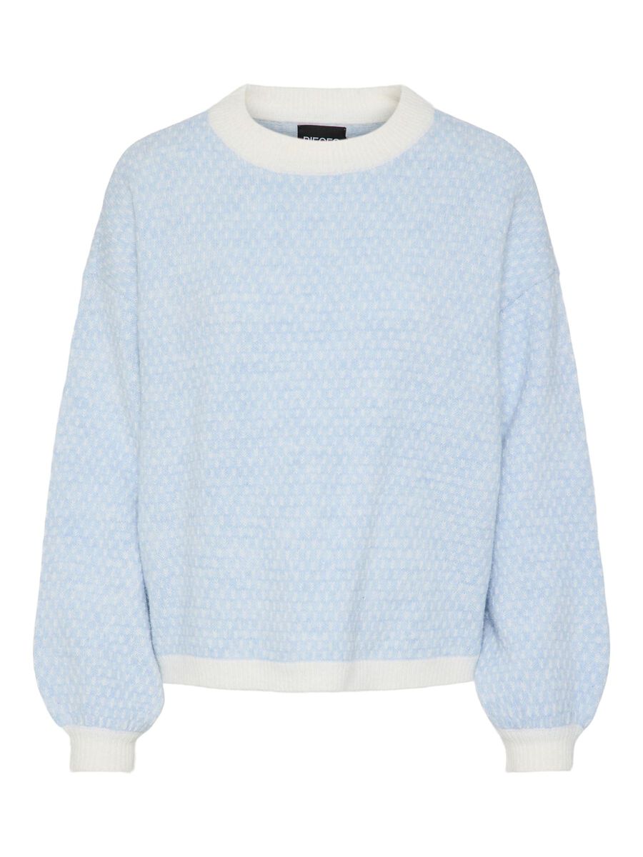 Pieces PCDILIPPA  KNITTED JUMPER, Cashmere Blue, highres - 17154891_CashmereBlue_1157036_001.jpg