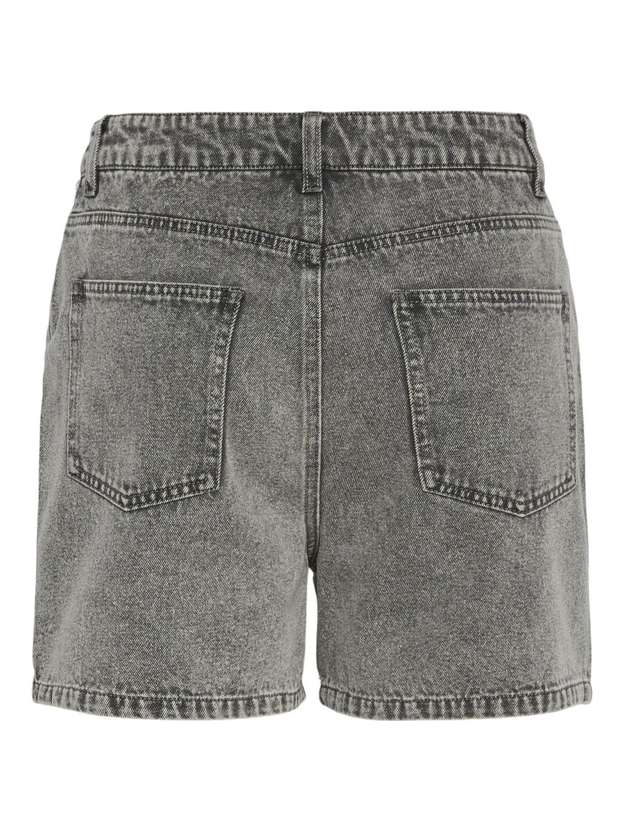 Pieces PCABBI MW JEANSSHORTS, Light Grey Denim, highres - 17153448_LightGreyDenim_002.jpg