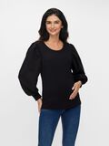 Mama.licious TOPS COL BATEAU PULL EN MAILLE, Black, highres - 20012134_Black_003.jpg