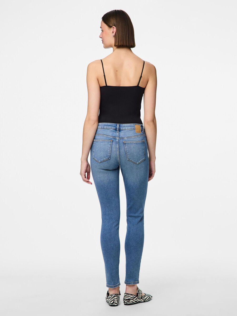 Pieces PCDANA TM JEAN SKINNY, Medium Blue Denim, highres - 17147621_MediumBlueDenim_004.jpg