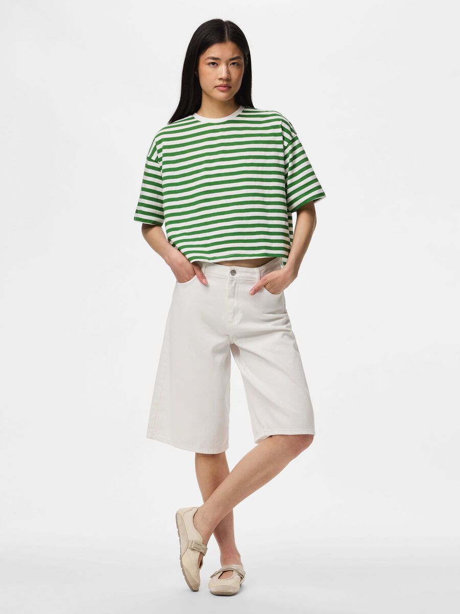 Product carousel image - PCSADIE 2/4 BOXY  T-SHIRT, Mint Green | 1