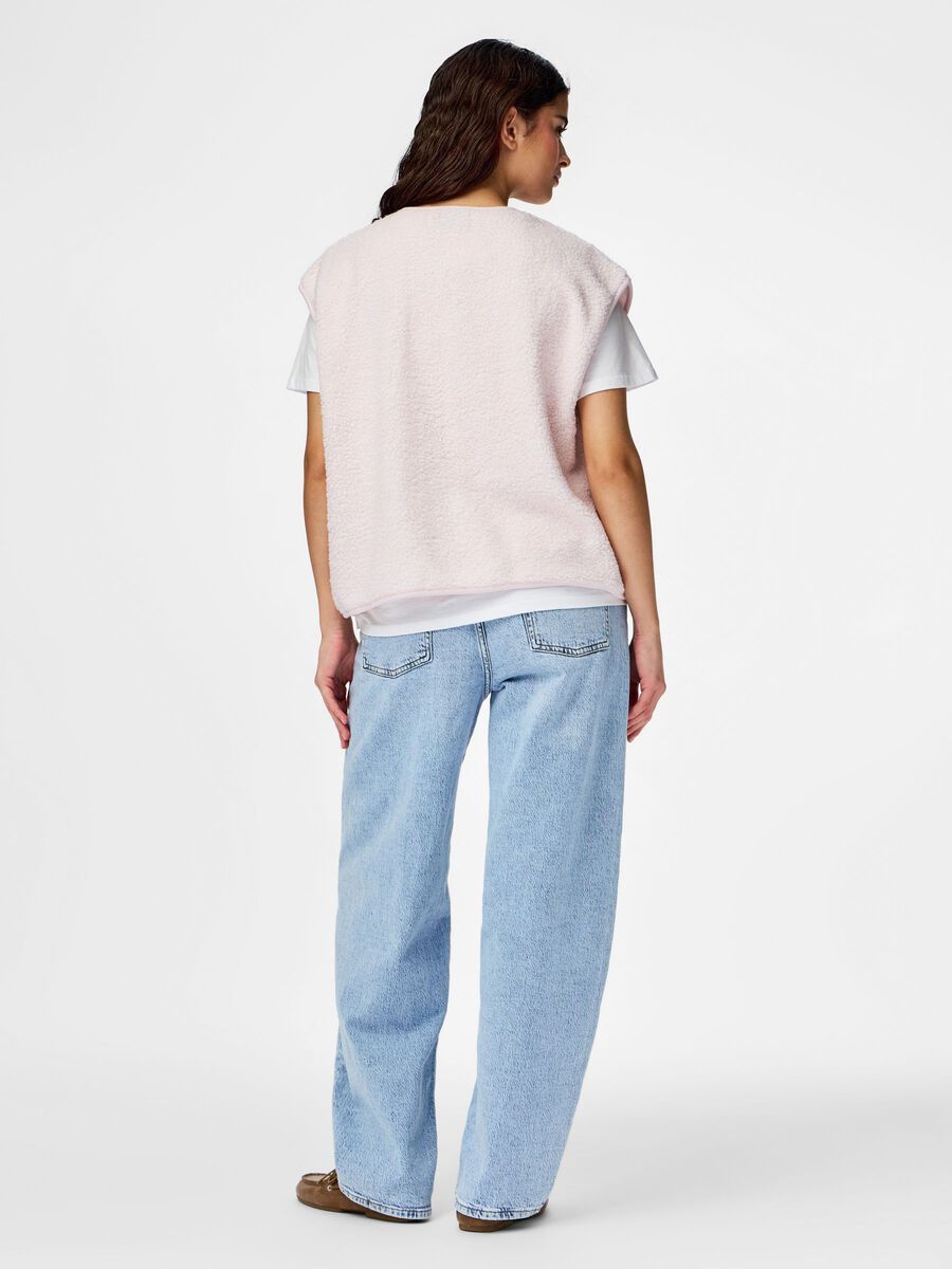 Product carousel image - PCKATTY TEDDY VEST, Pink Marshmallow | 2