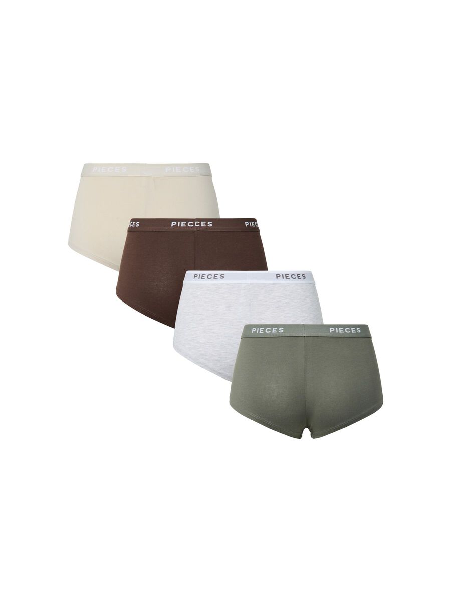 Carousel image - PCLOGO LADY BOXER SHORTS, Silver Lining | 2