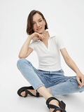 Pieces POLO-STYLE CROP TOP, Bright White, highres - 17121287_BrightWhite_008.jpg