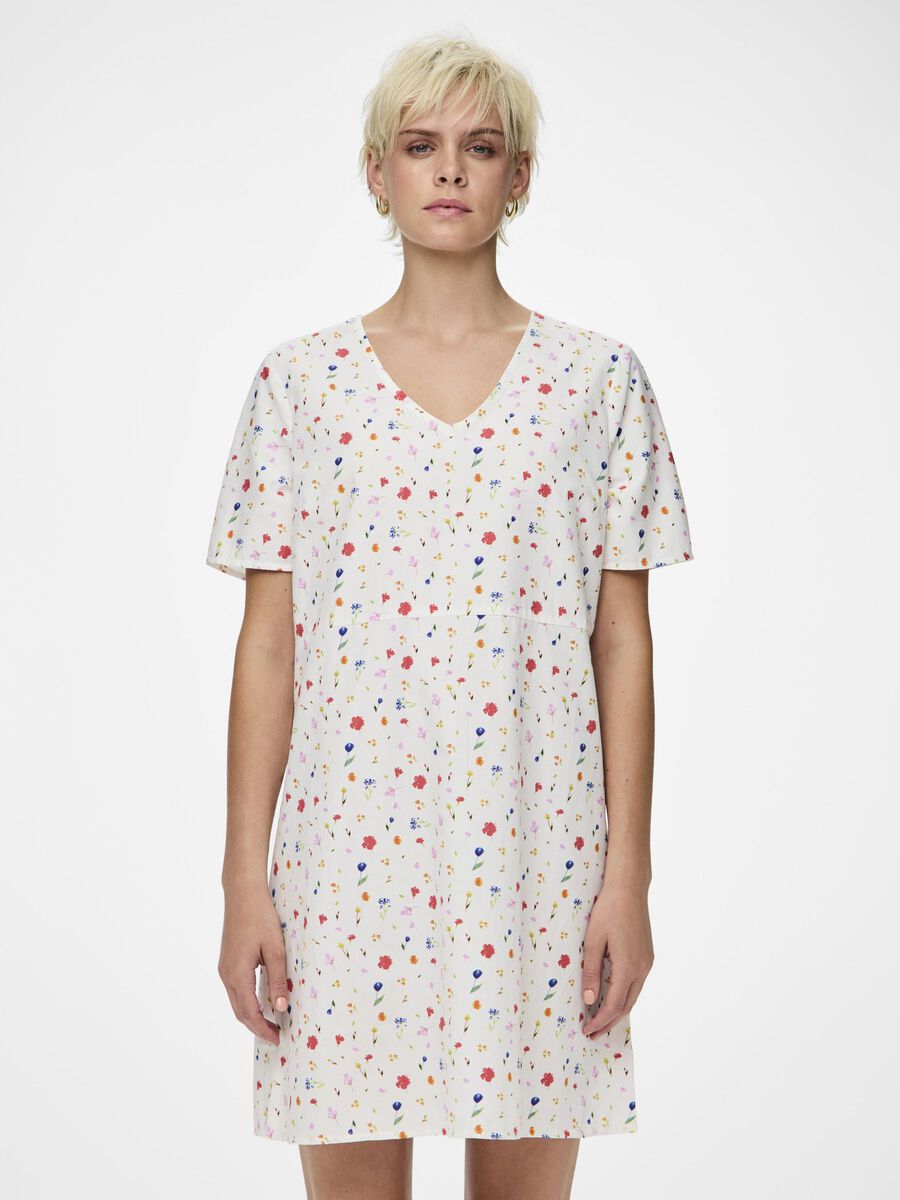 Pieces PCMIA  MINI DRESS, Bright White, highres - 17156888_BrightWhite_1175286_003.jpg