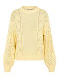 Pieces LONG SLEEVED KNITTED PULLOVER, Almond Oil, highres - 17110540_AlmondOil_001.jpg