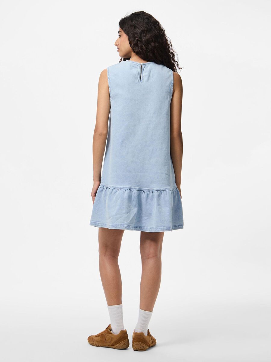 Pieces VESTITO MINI, Light Blue Denim, highres - 17163967_LightBlueDenim_004.jpg