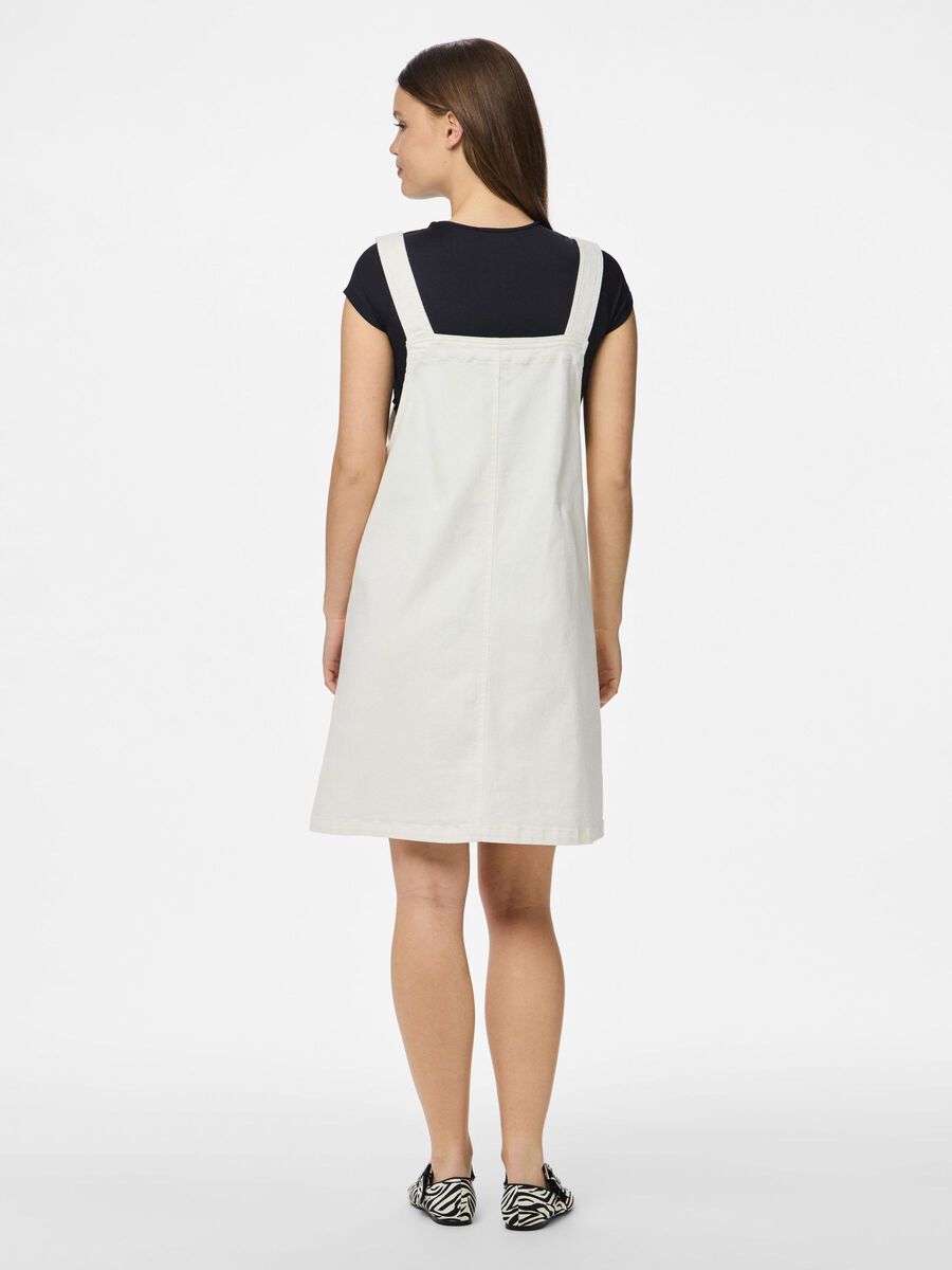 Pieces PCMONICA DENIM SPENCER DRESS, Bright White, highres - 17161328_BrightWhite_004.jpg