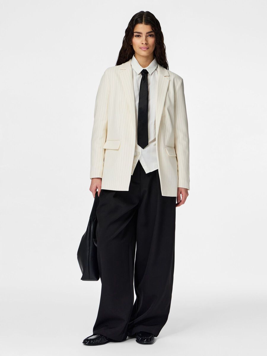 Product carousel image - PCBOZZY STRIPED BLAZER, Birch | 1