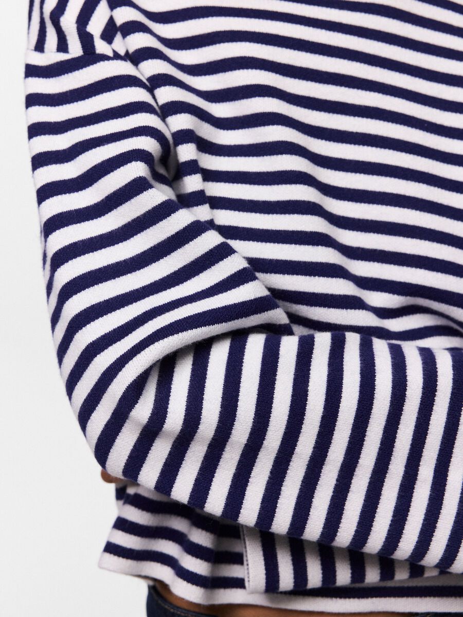 Carousel image 5 PCJASSY STRIPE KNITTED PULLOVER, Maritime Blue