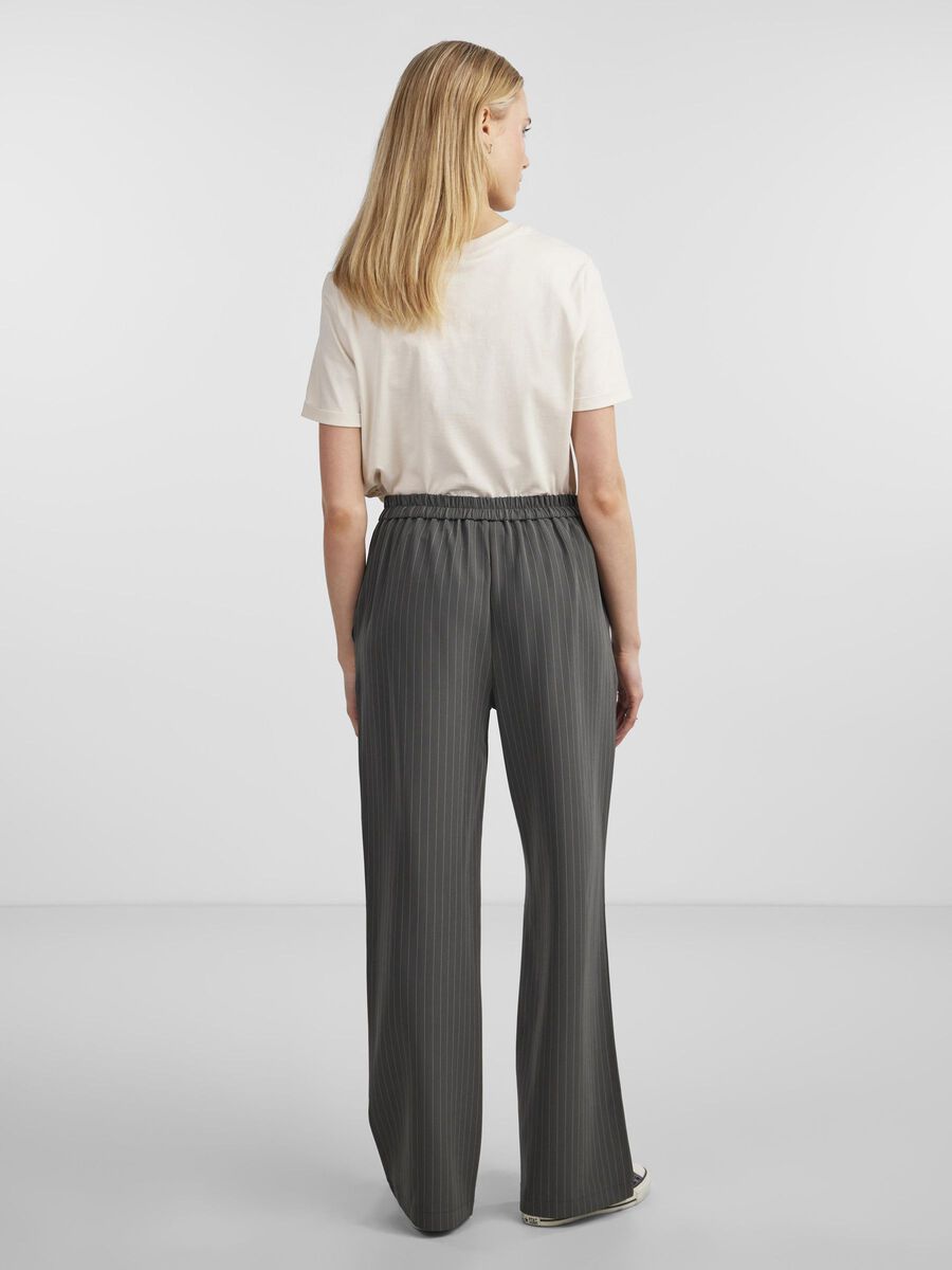 Pieces PCBOZZY STRIPED WIDE-LEG TROUSERS, Magnet, highres - 17130407_Magnet_978746_004.jpg