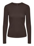 Product image thumbnail - PCRUKA LONG SLEEVED TOP, Chicory Coffee | 5