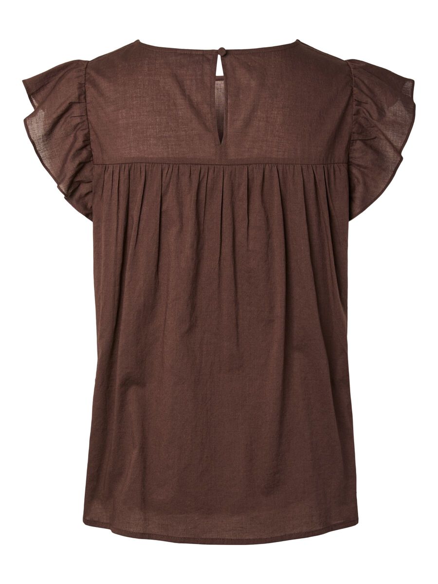 Carousel image - PCASTRID TOP SANS MANCHES, Hot Fudge | 7