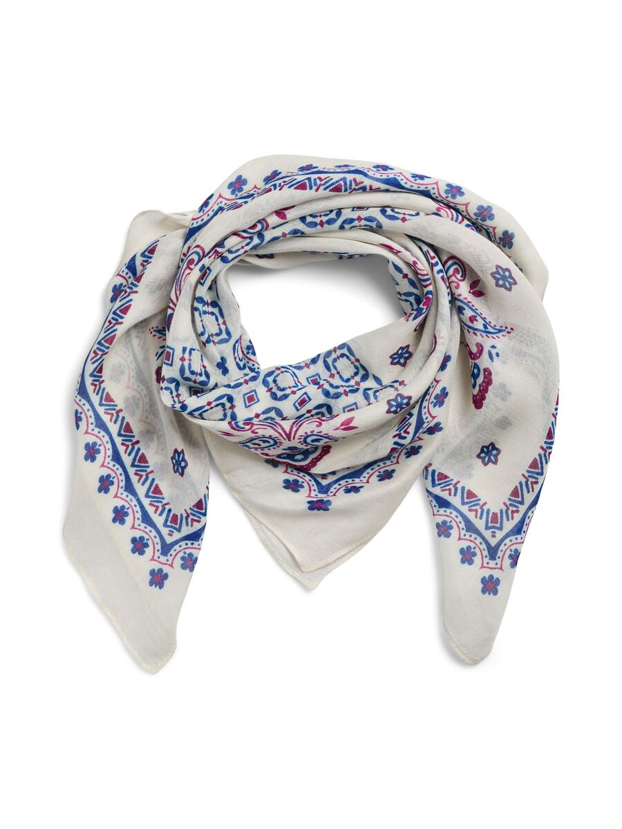 Product carousel image - PCMIRANDI SQUARE  SCARF, Egret | 2
