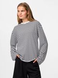 Product image thumbnail - PCSADIE TOP MED LANGE ÆRMER, Cloud Dancer | 1