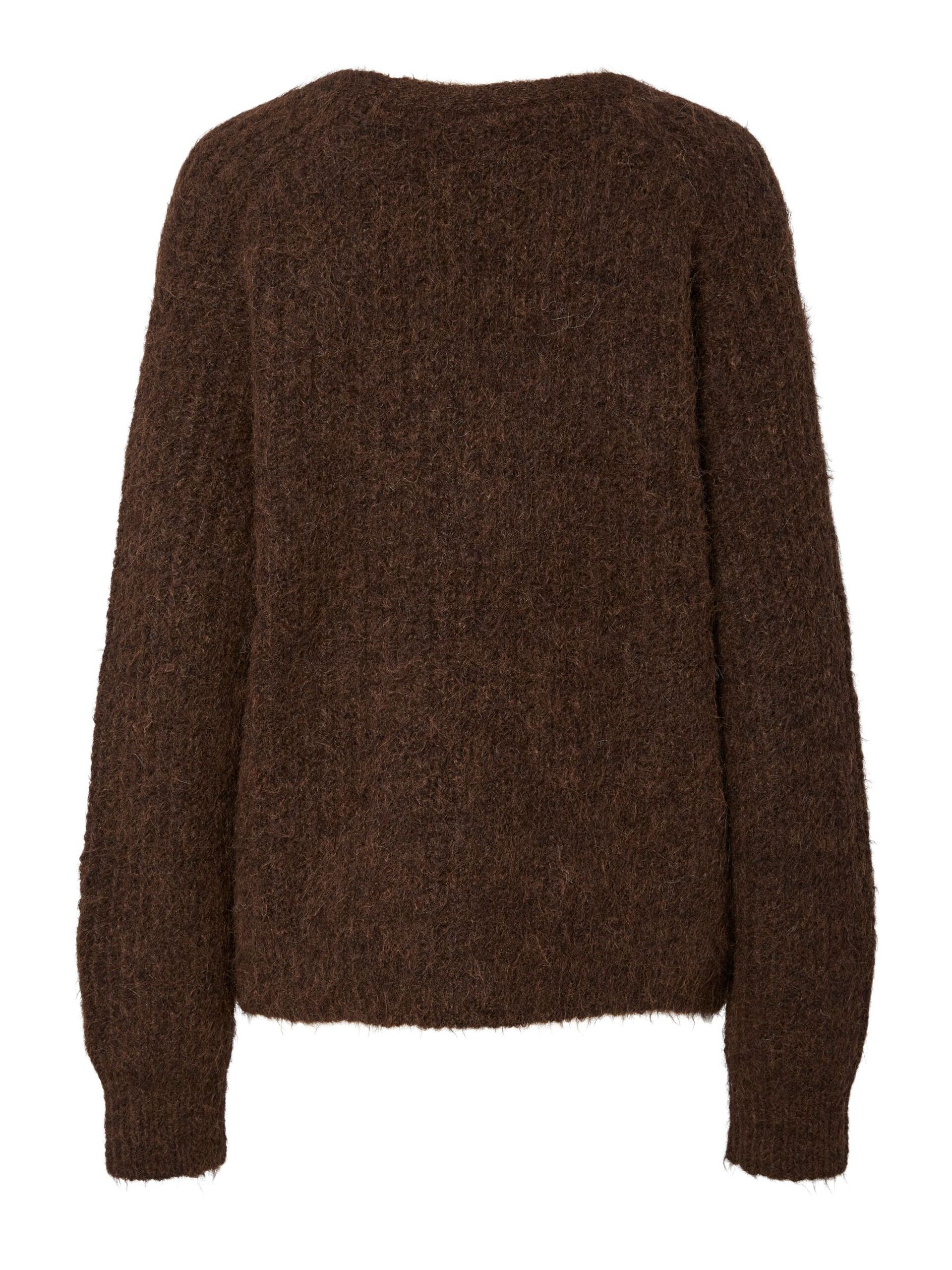 Carousel image - PCCLEO KNITTED CARDIGAN, Hot Fudge | 6