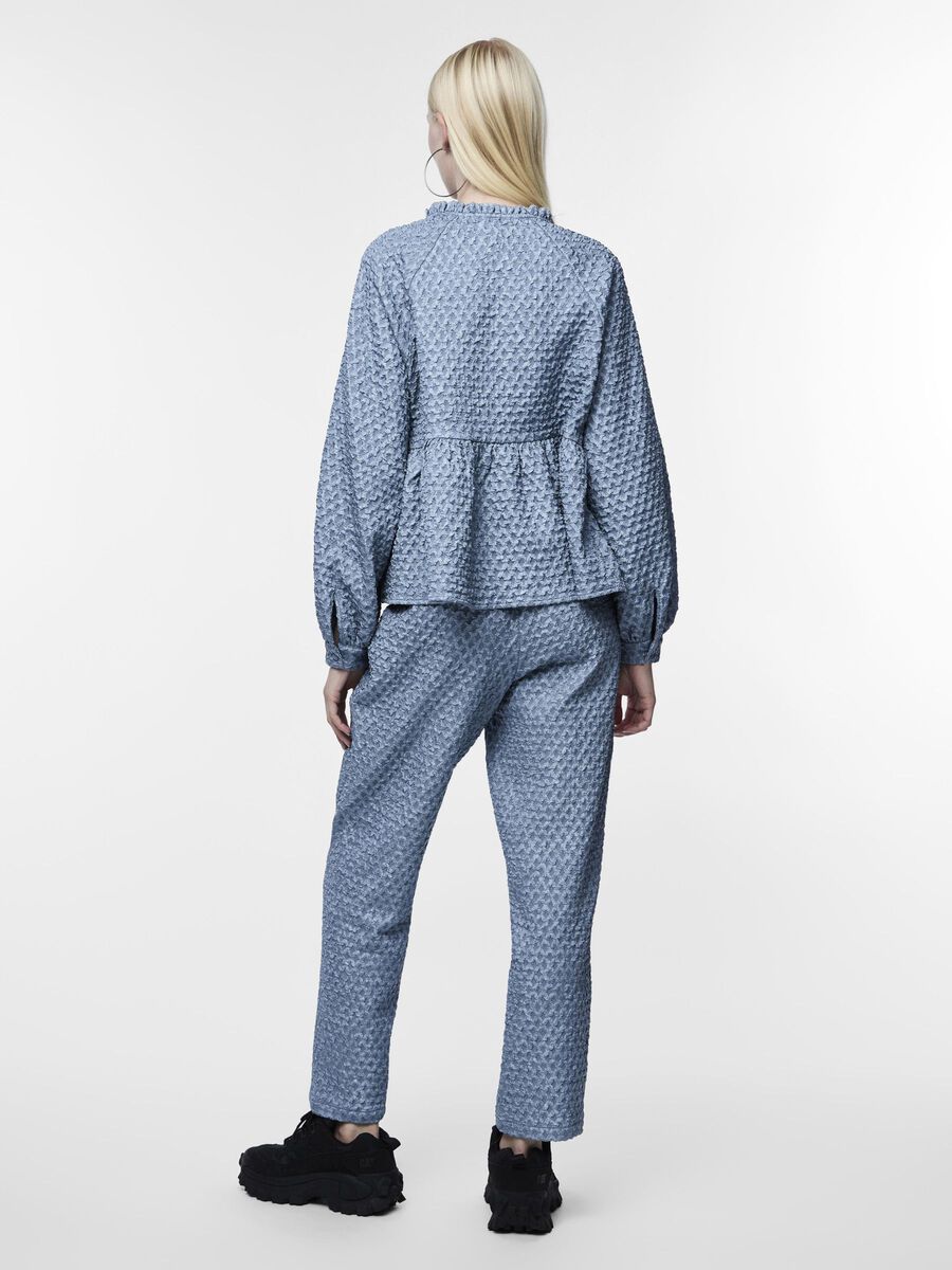 Pieces PCNIBE LONG SLEEVED TOP, Faded Denim, highres - 17149864_FadedDenim_004.jpg