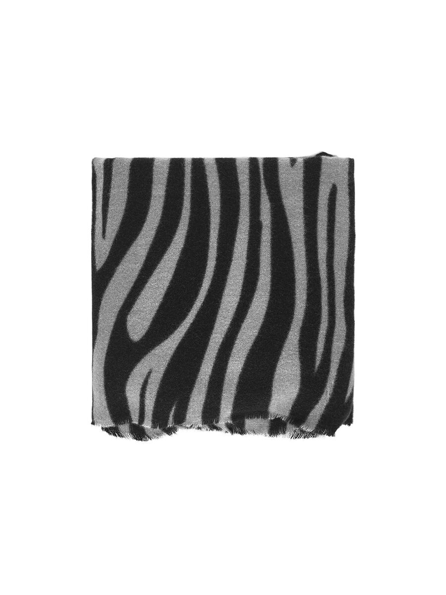 Pieces ZEBRA-PRINT SCARF, Castlerock, highres - 17100675_Castlerock_002.jpg