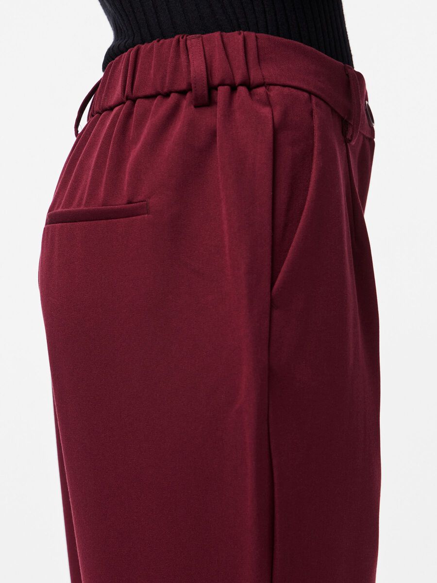 Carousel image - PCKAMIL ANKLE TROUSERS, Tawny Port | 4