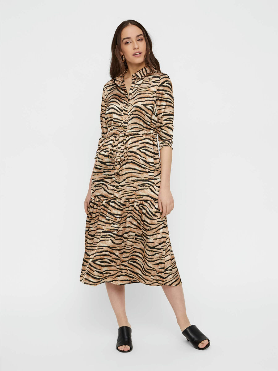 Pieces IMPRIMÉ ANIMAL ROBE LONGUE, Black, highres - 17098961_Black_714802_003.jpg