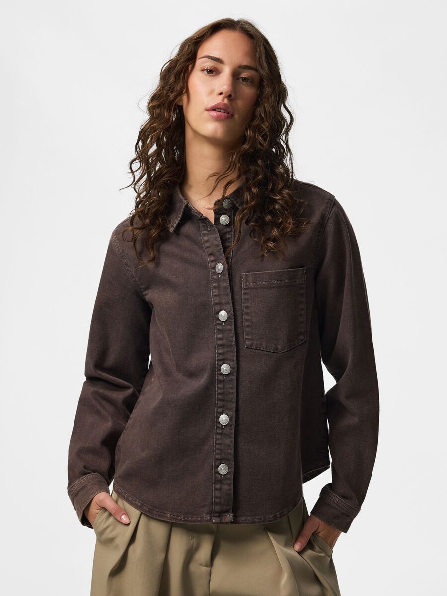 Product carousel image 1 CAMICIA DI JEANS, Hot Fudge