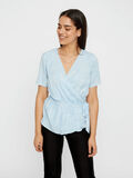 Pieces OMSLAGSFRONT BLUSE, Airy Blue, highres - 17101123_AiryBlue_734572_003.jpg
