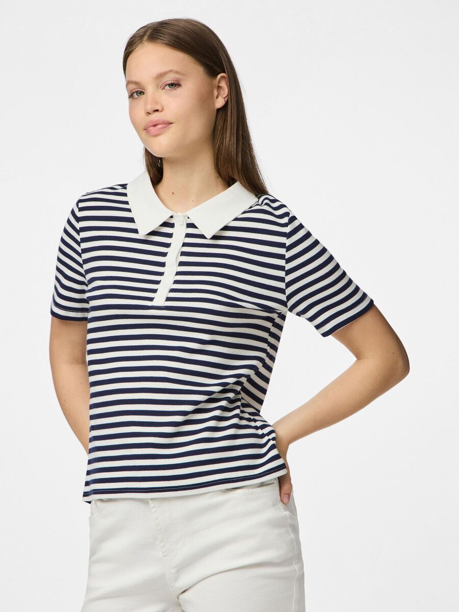 Pieces PCDONNA RIB POLO TOP, Maritime Blue, highres - 17161306_MaritimeBlue_1222831_003.jpg
