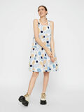 Pieces PRINTED SLEEVELESS DRESS, Bright White, highres - 17109918_BrightWhite_812608_005.jpg