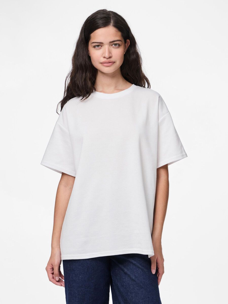 Pieces PCSKYLAR OVERSIZED T-SHIRT, Bright White, highres - 17146654_BrightWhite_003.jpg